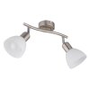 Globo lighting Malte ceiling light matt nickel, 2-light sources