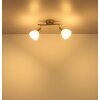 Globo lighting Malte ceiling light matt nickel, 2-light sources