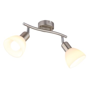 Globo lighting Malte ceiling light matt nickel, 2-light sources