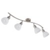 Globo lighting Malte ceiling light matt nickel, 4-light sources