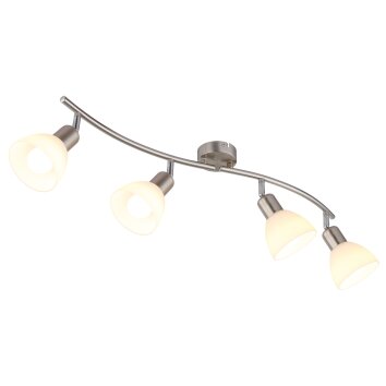 Globo lighting Malte ceiling light matt nickel, 4-light sources