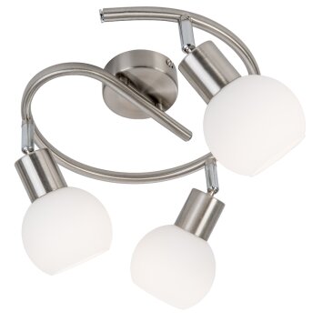 Globo lighting Loxy ceiling light matt nickel, 3-light sources
