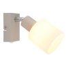 Globo lighting Trent chrome, sand-coloured, 1-light source