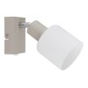 Globo lighting Trent chrome, sand-coloured, 1-light source