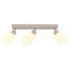 Globo lighting Trent ceiling light chrome, sand-coloured, 3-light sources