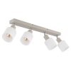 Globo lighting Trent ceiling light chrome, sand-coloured, 4-light sources