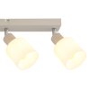 Globo lighting Trent ceiling light chrome, sand-coloured, 4-light sources