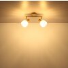 Globo lighting Planta ceiling light Wood like finish, sand-coloured, 2-light sources