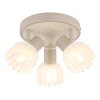 Globo lighting Planta ceiling light Wood like finish, sand-coloured, 3-light sources