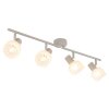 Globo lighting Planta ceiling light Wood like finish, sand-coloured, 4-light sources