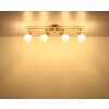 Globo lighting Planta ceiling light Wood like finish, sand-coloured, 4-light sources