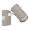 Globo lighting Robby wall light, wall spotlight sand-coloured, white, 1-light source