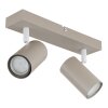 Globo lighting Robby ceiling light sand-coloured, 2-light sources