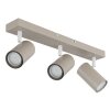Globo lighting Robby ceiling light sand-coloured, 3-light sources