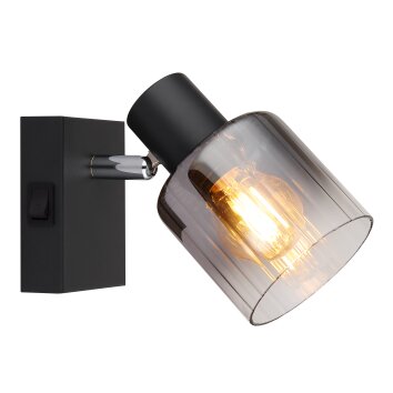 Globo lighting Jack wall light, wall spotlight black, 1-light source