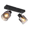 Globo lighting Jack ceiling light black, 2-light sources