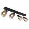 Globo lighting Jack ceiling light black, 4-light sources