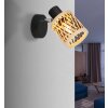 Globo lighting Mali wall light, wall spotlight black, 1-light source