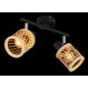 Globo lighting Mali ceiling light black, 2-light sources