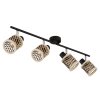 Globo lighting Mali ceiling light black, 4-light sources