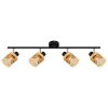 Globo lighting Mali ceiling light black, 4-light sources