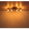 Globo lighting Mali ceiling light black, 4-light sources