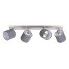 Globo lighting Atlanta ceiling light matt nickel, 4-light sources