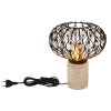 Globo lighting Dorthy table lamp stone appearance, 1-light source