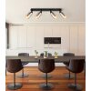 Globo lighting Alonso ceiling light black, 4-light sources