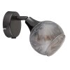 Globo lighting Frosta wall light, wall spotlight chrome, black, 1-light source