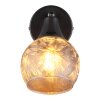 Globo lighting Frosta wall light, wall spotlight chrome, black, 1-light source
