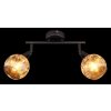 Globo lighting Frosta ceiling light chrome, black, 2-light sources