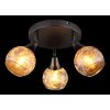 Globo lighting Frosta ceiling light chrome, black, 3-light sources