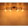 Globo lighting Frosta ceiling light chrome, black, 4-light sources