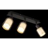 Globo lighting Villegas ceiling light black, 3-light sources