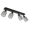 Globo lighting Villegas ceiling light black, 4-light sources