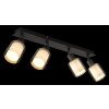 Globo lighting Villegas ceiling light black, 4-light sources