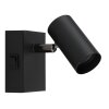 Globo lighting Este wall light, wall spotlight LED chrome, black, 1-light source