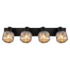 Globo lighting Tom ceiling light black, 4-light sources