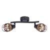 Globo lighting Malik ceiling light brown, black, 2-light sources