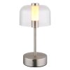 Globo lighting Skyler table lamp LED matt nickel, 1-light source
