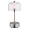 Globo lighting Skyler table lamp LED matt nickel, 1-light source