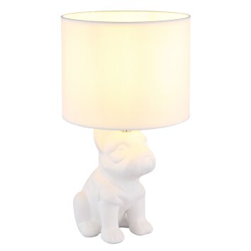Globo lighting Dogo table lamp white, 1-light source
