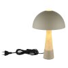 NOWA lighting Paulin table lamp grey, stone appearance, 1-light source