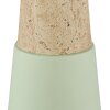 Globo lighting Paulin table lamp green, stone appearance, 1-light source
