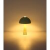 Globo lighting Paulin table lamp green, stone appearance, 1-light source