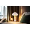 NOWA lighting Paulin table lamp champagne, stone appearance, 1-light source