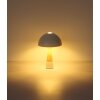 NOWA lighting Paulin table lamp sand-coloured, stone appearance, 1-light source