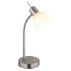 Globo lighting Malte table lamp matt nickel, 1-light source