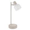 Globo lighting Planta table lamp Wood like finish, sand-coloured, 1-light source